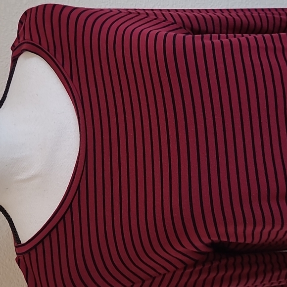 Long Sleeve Burgundy Top Lg - Picture 2 of 4